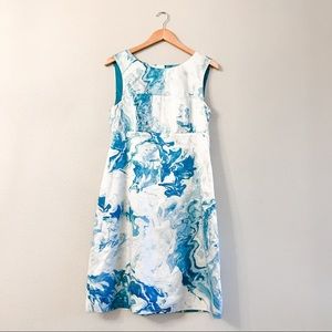 🏃🏻‍♀️Anthro Maeve Marbled Waters Shift Dress